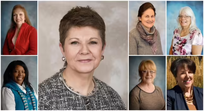 Profile shots of retired employees